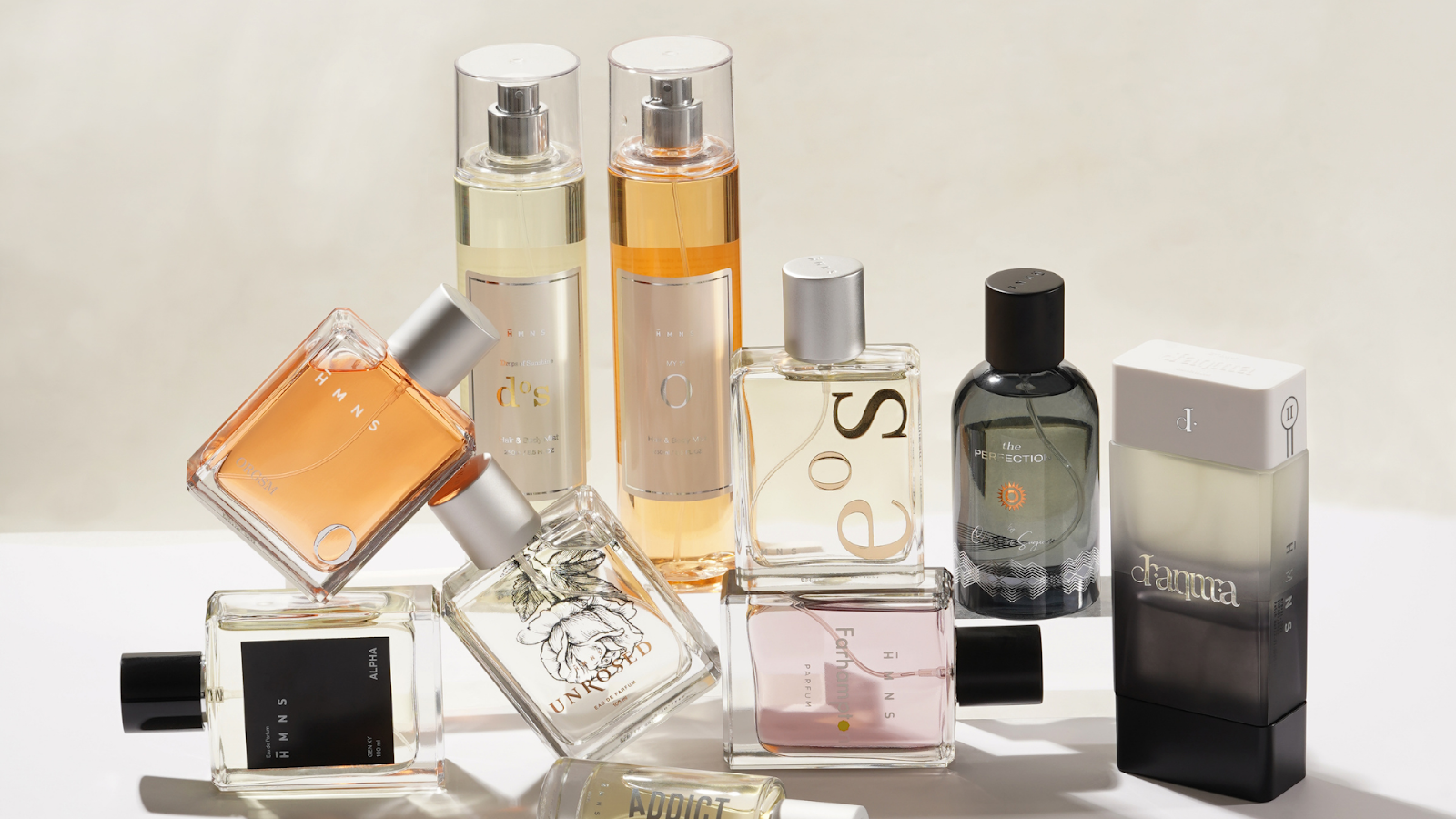 Gambar parfum HMNS dengan berbagai varian