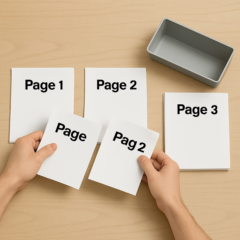 Manual Collation of paper