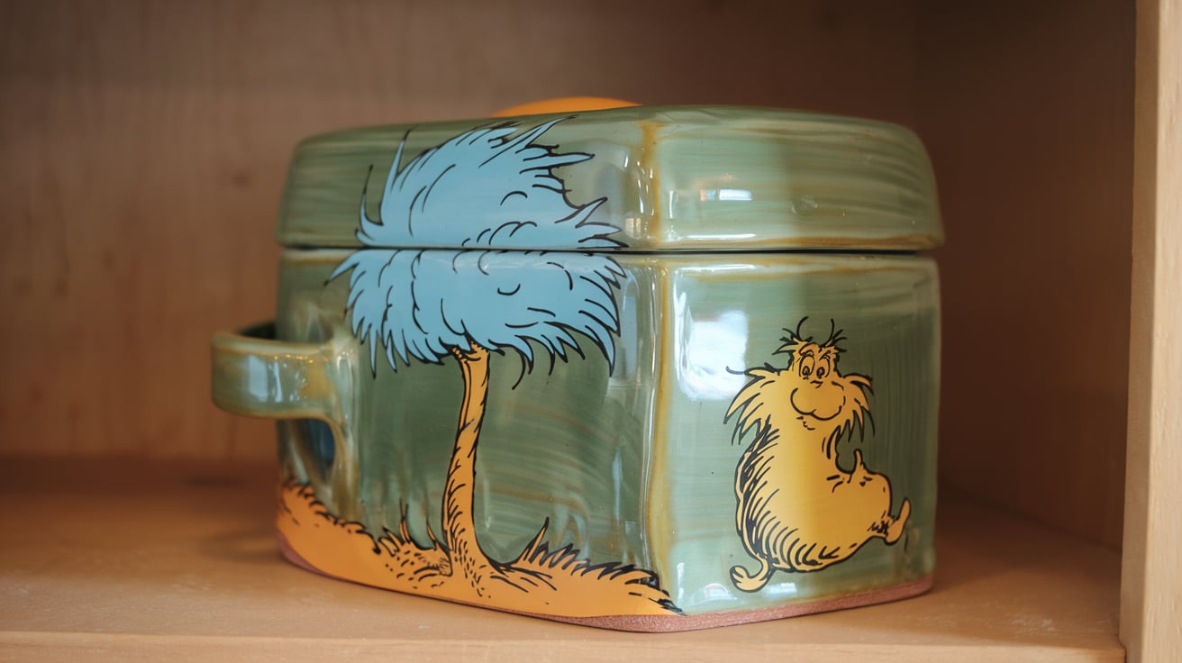 Lorax-themed pottery box