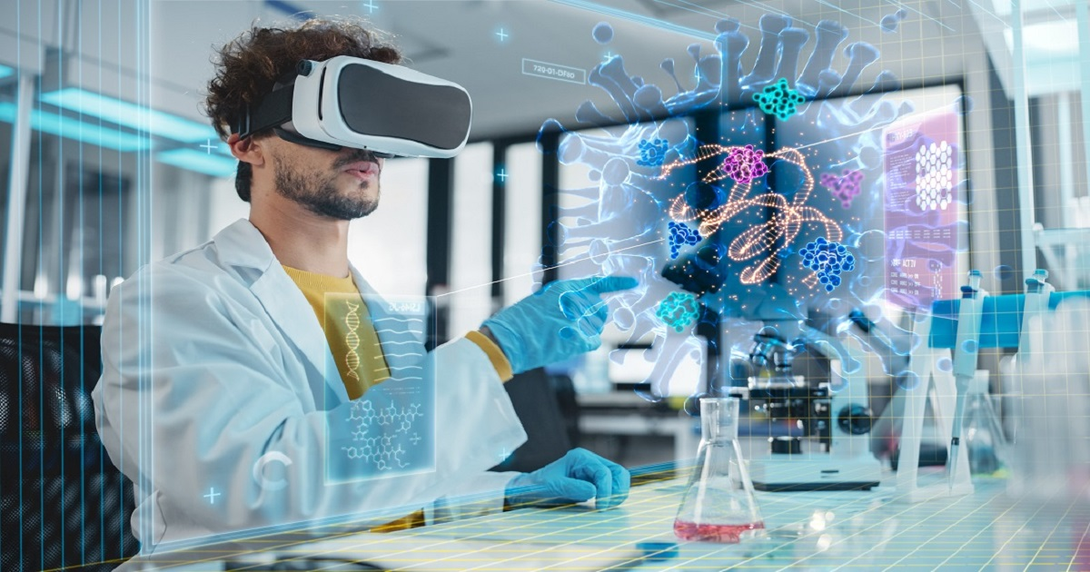 VR science lab simulation for student learning