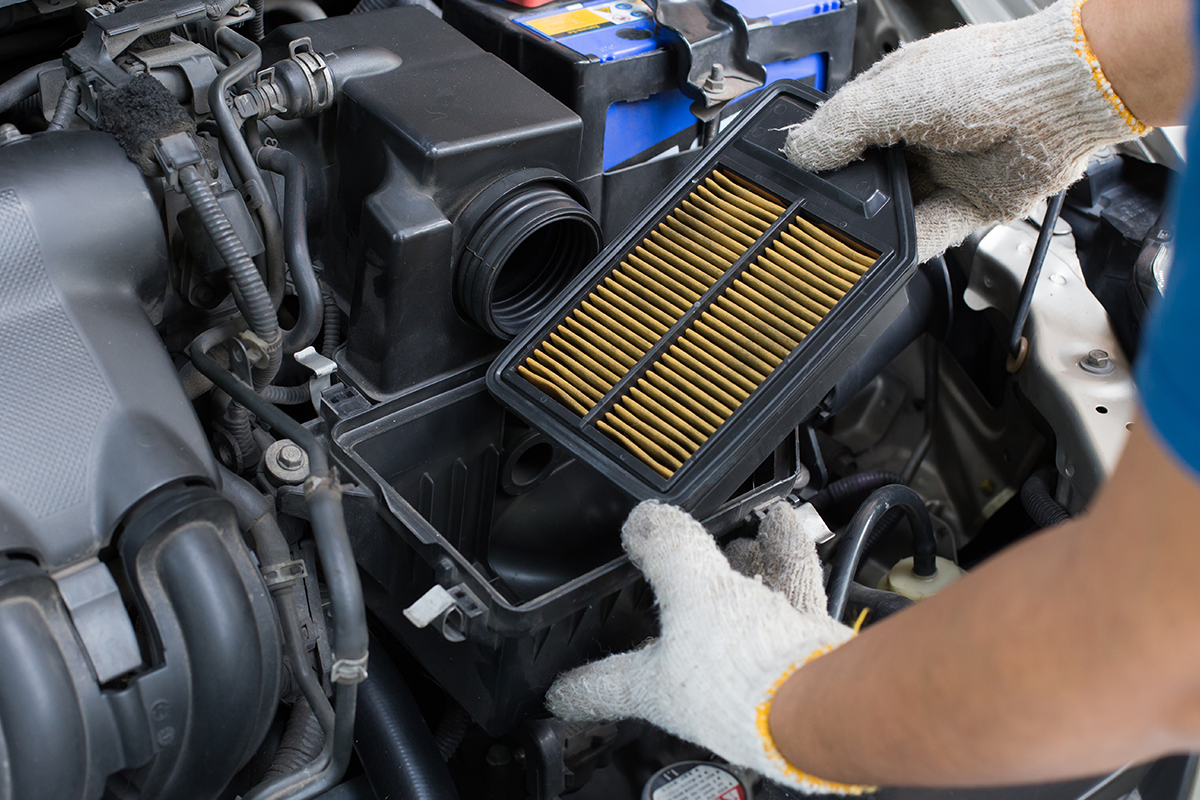 clogged engine air filter prevents complete burning of fuel inside the cylinders thus causes increased fuel consumption