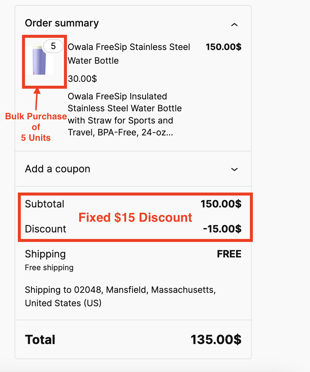 WooCommerce fixed product discount on bulk purchases