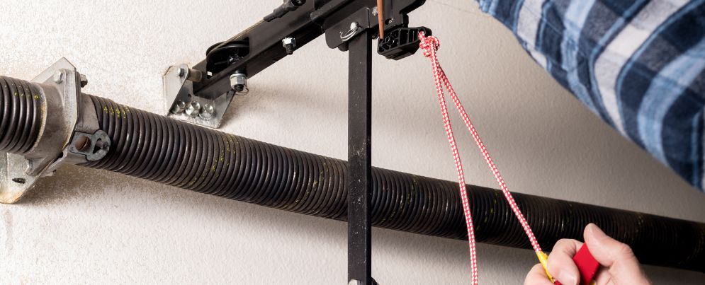 Garage door spring repair