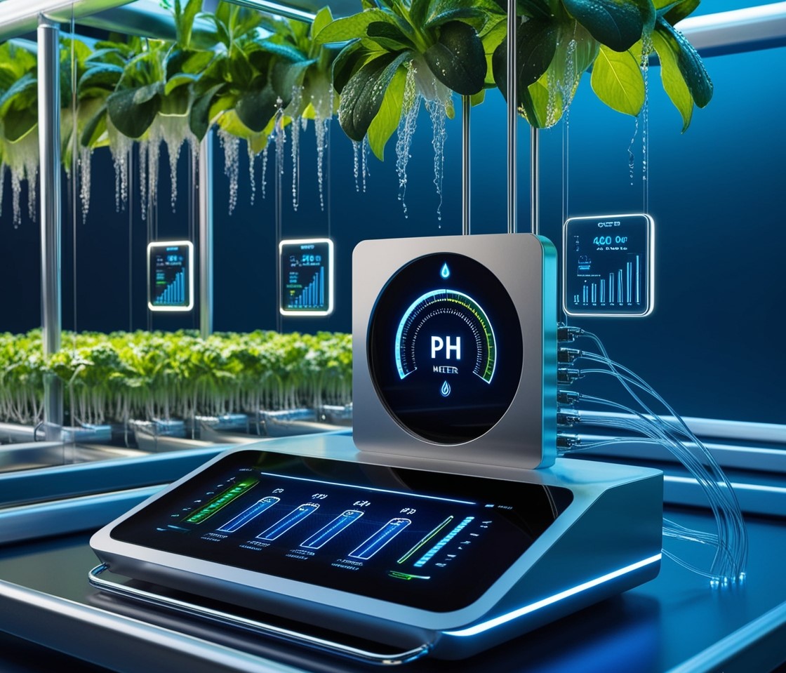 pH and nutrient monitoring in aeroponics