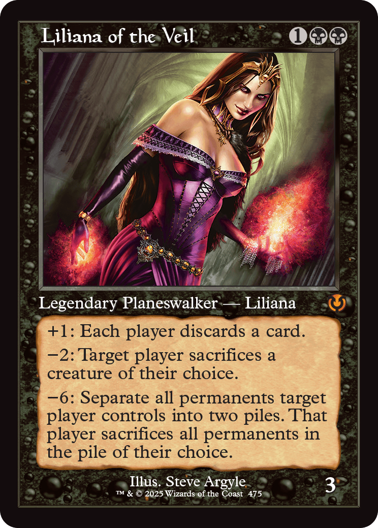 Liliana of the Veil (Retro Frame) - Innistrad: Remastered