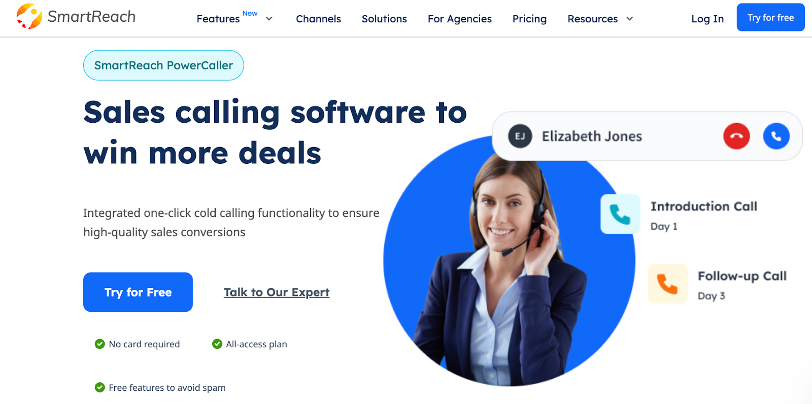 call voicemail - SmartReach calling feature