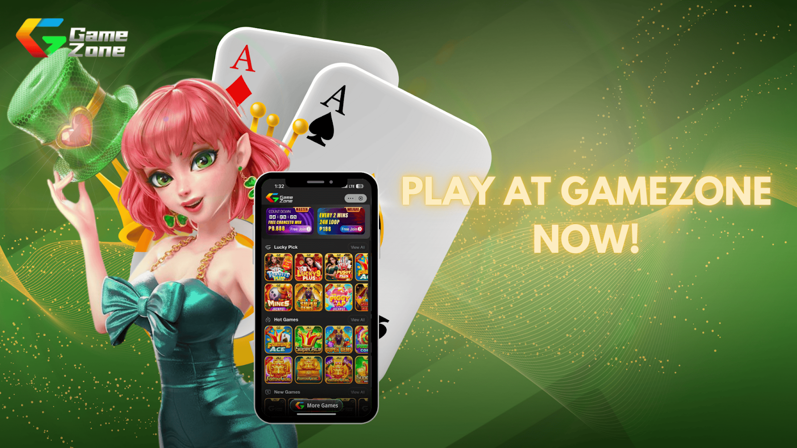 GameZone offers Filipino card games like Tongits and Pusoy Dos, providing an interactive and secure online gaming experience with seamless GCash transactions.