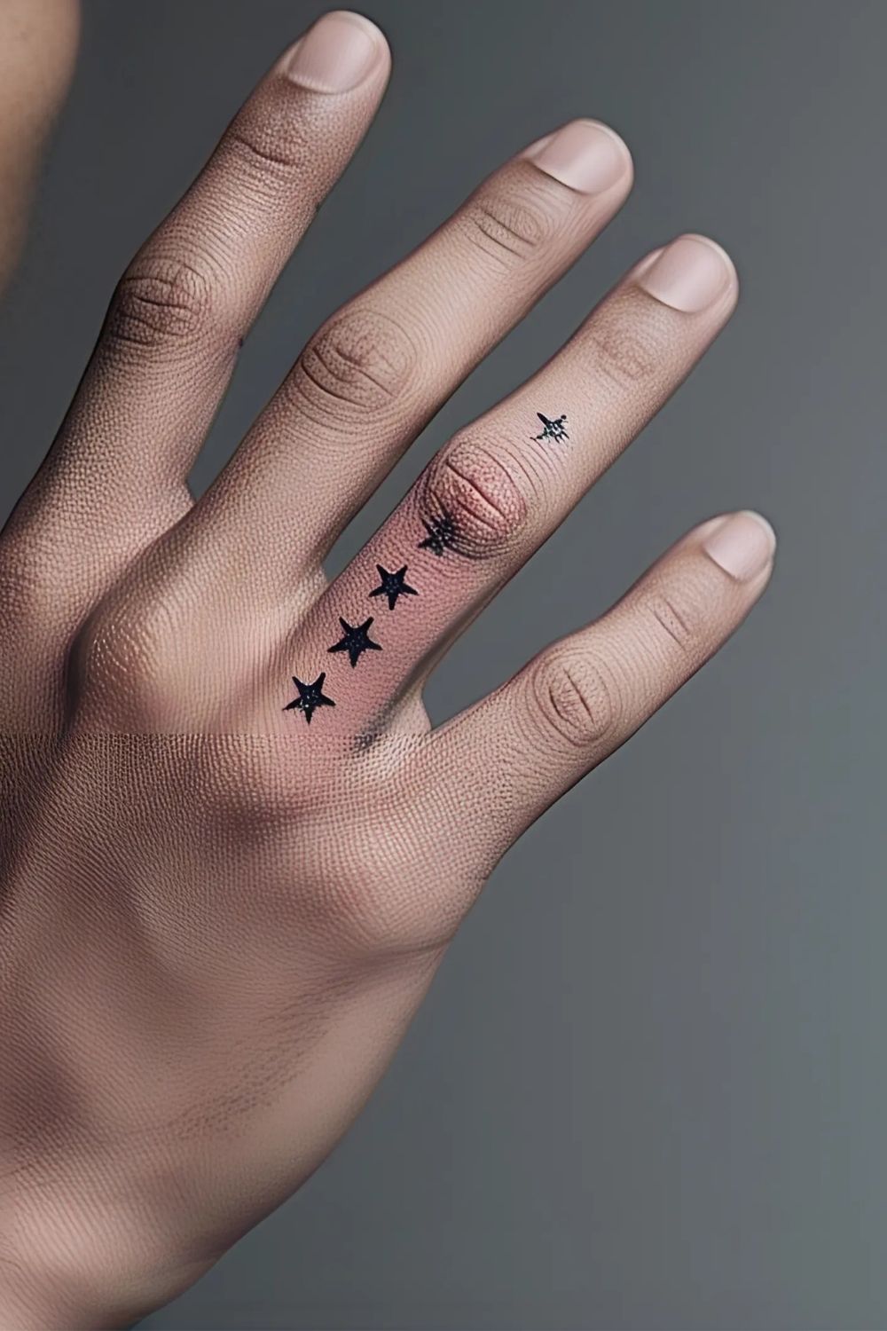 Stars Finger Tattoo Ideas for Men