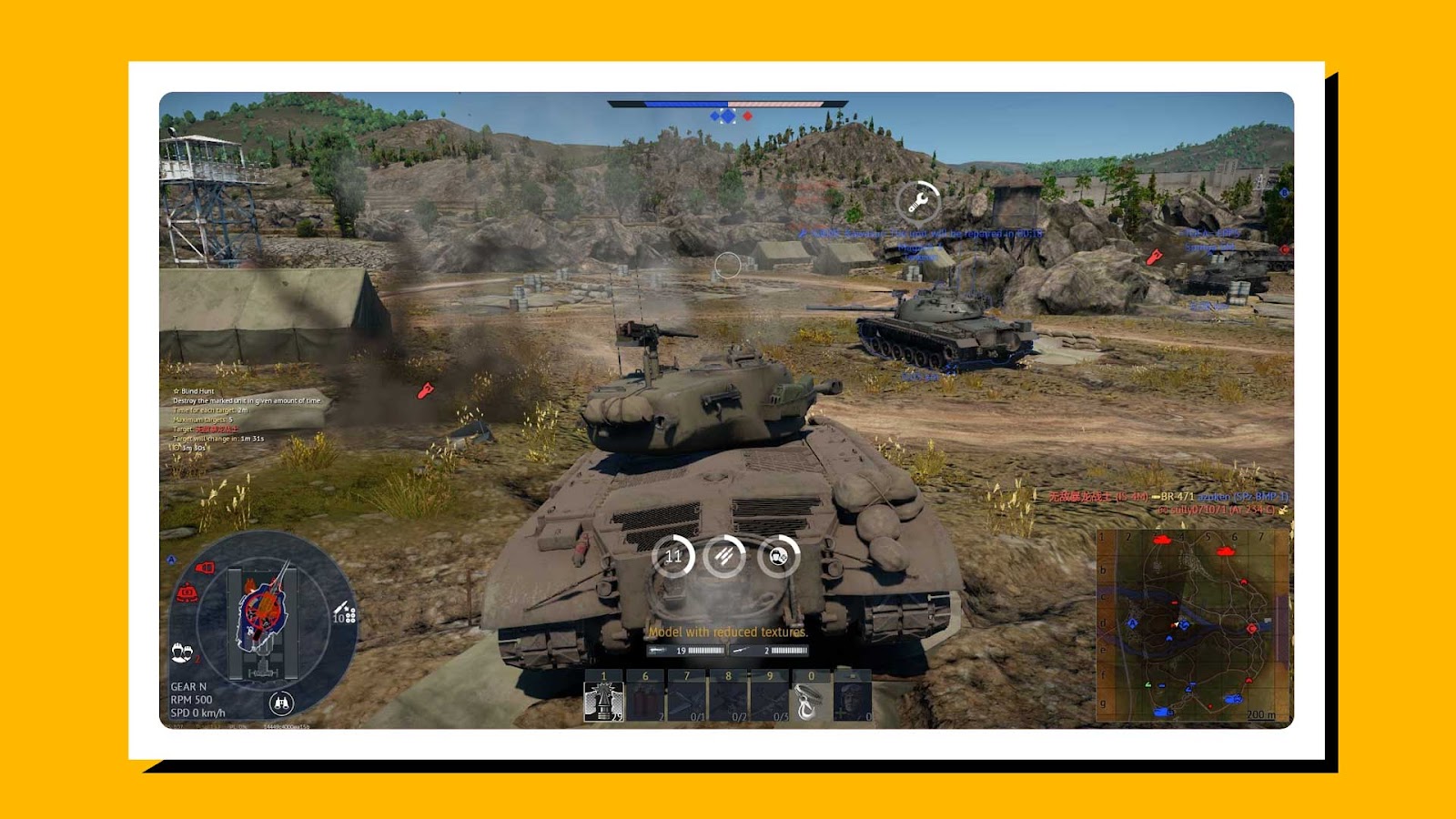 Screenshot of War Thunder gameplay.