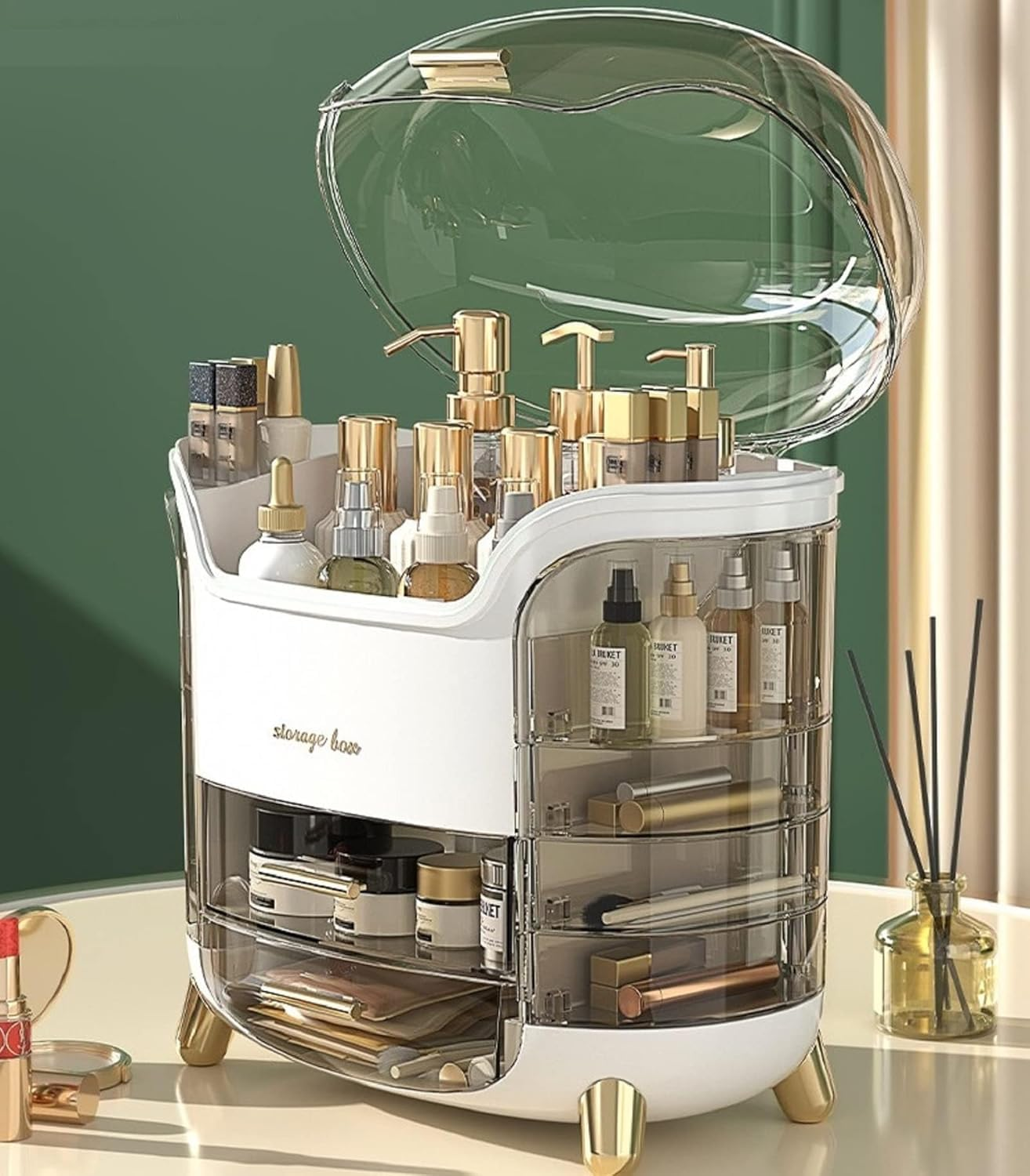 Boniry Metal Bathroom Organizer Without Drill