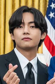 A picture of V (singer) 
