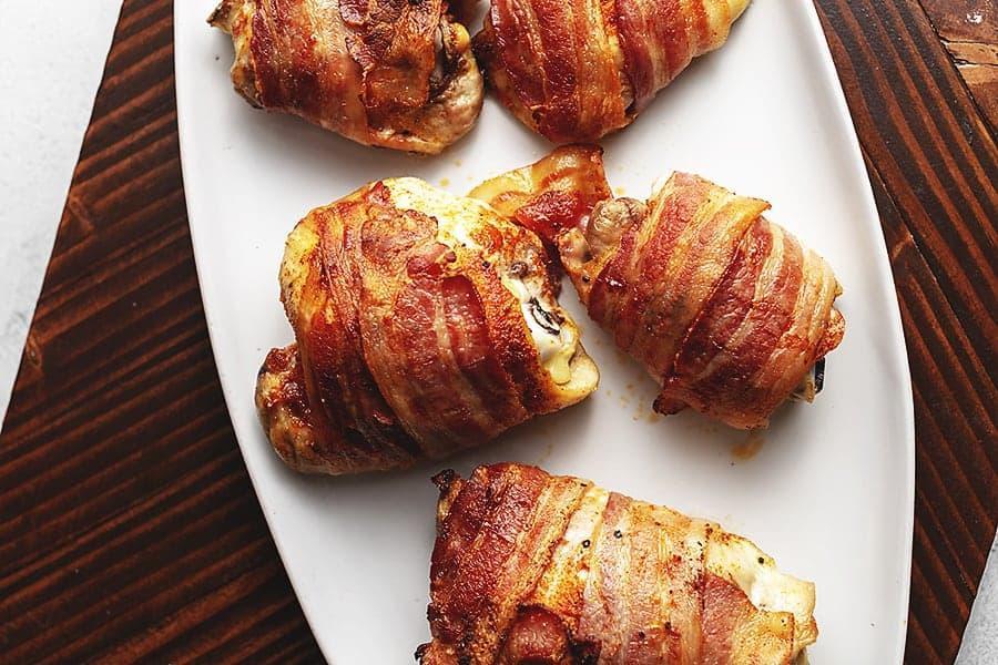 Bacon-Wrapped Chicken Thighs 