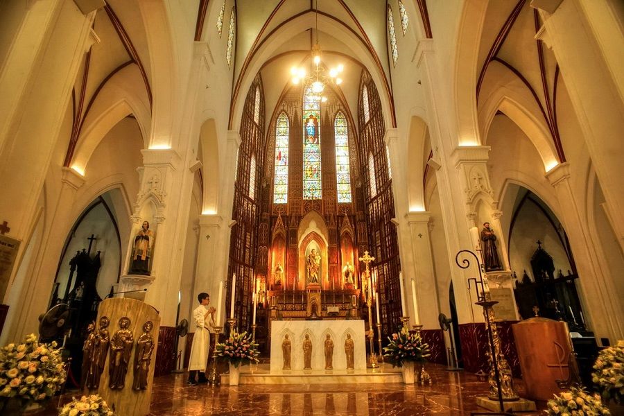 The center of St. Joseph’s Cathedral 