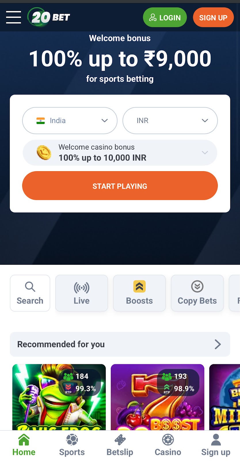 20Bet App Mobile Review