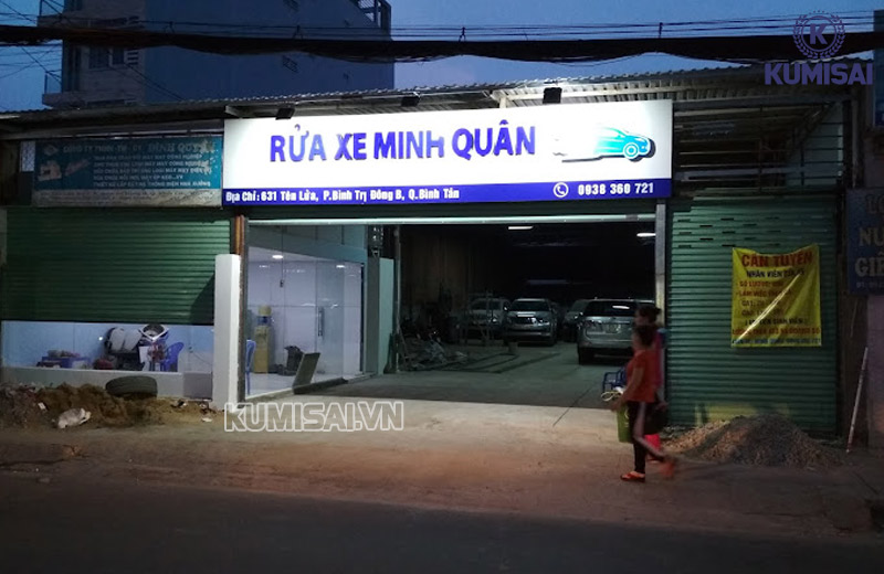 Tiệm rửa xe Minh Quân tại Bình Tân