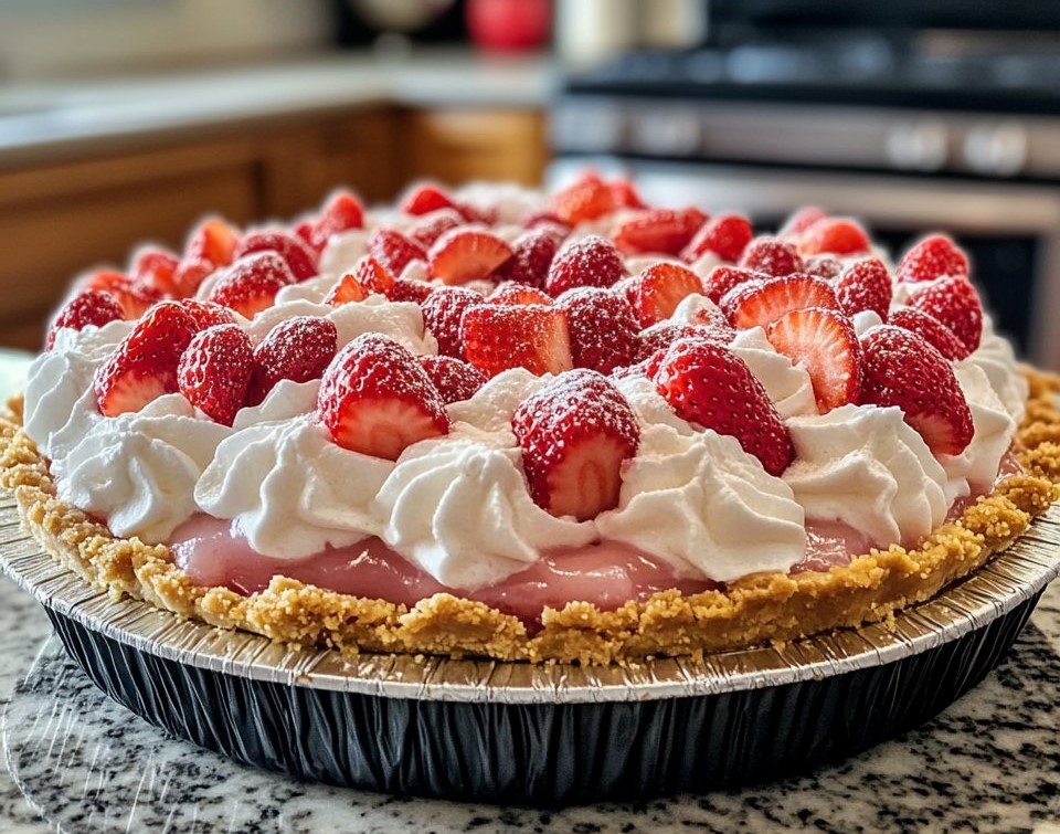 Strawberry Icebox Pie