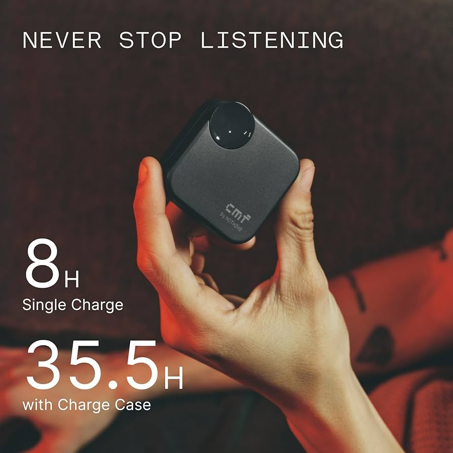 Nothing CMF Buds 2A up to 8 hours with single charge
