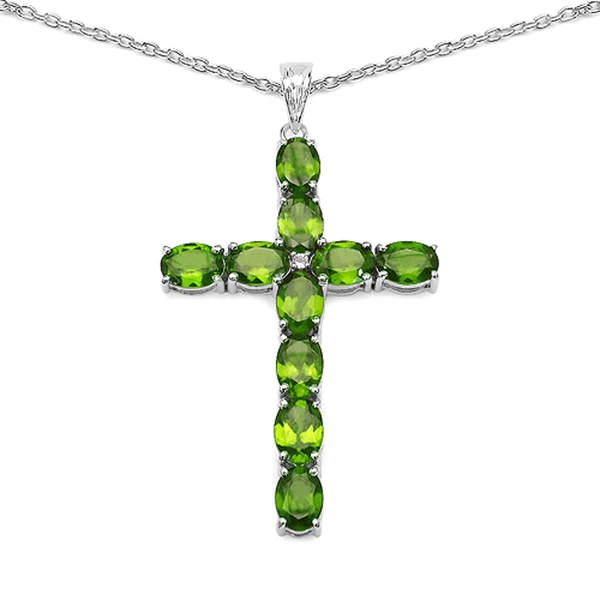 10 New Celebrity-Inspired Cross Pendant Gemstone Necklaces You’ll Love - Fine Color Jewels