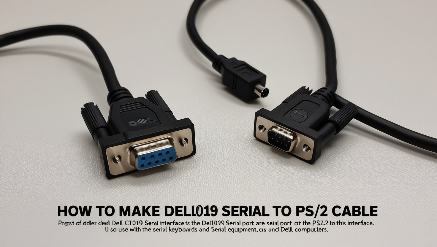 How to Make Dell CT109 Serial to PS2 Cable 