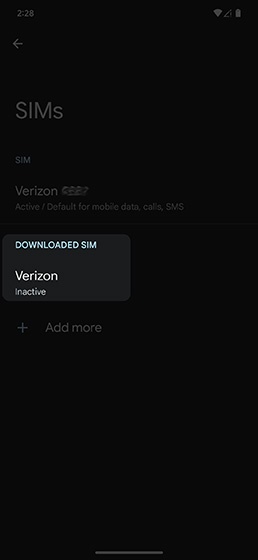 Verizon eSIM Activation on Android and Other Devices 
