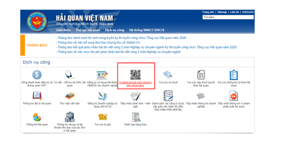  in mã vạch hải quan
