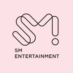 This contains an image of SM Entertainment's logo for sm entertainment, which is designed to look like an abstract line art