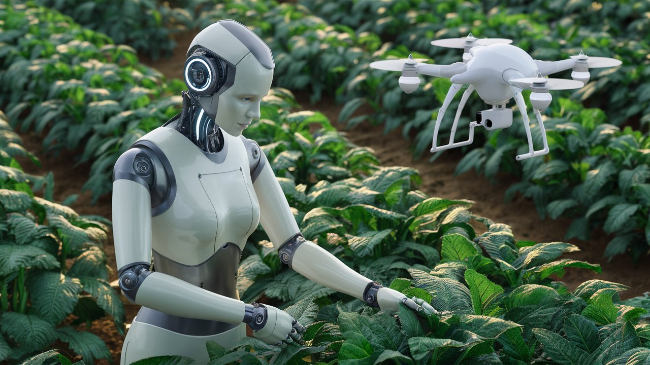ai as a farmer with drone