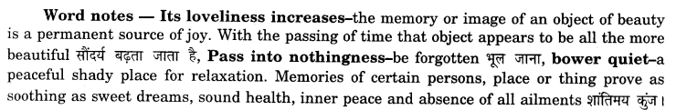 NCERT Solutions for Class 12 English Flamingo Poem 4 A Thing of Beauty 1