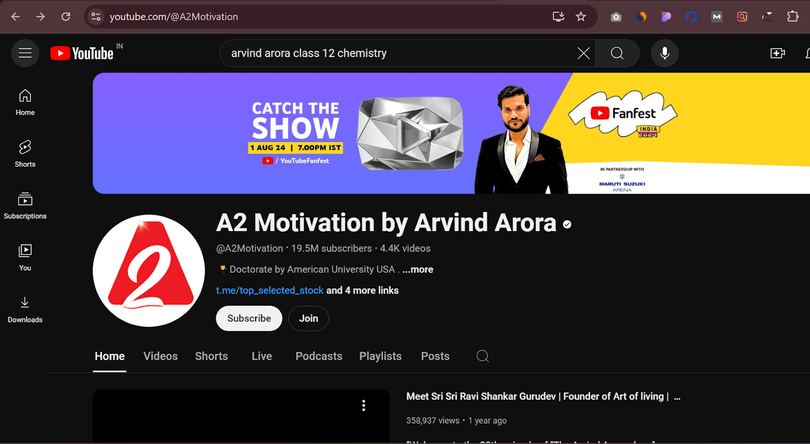 image of A2 motivation by arvind arora youtube channel