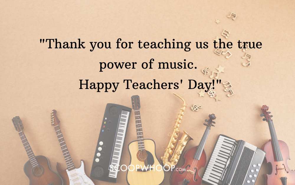 teachers day wishes for music teacher