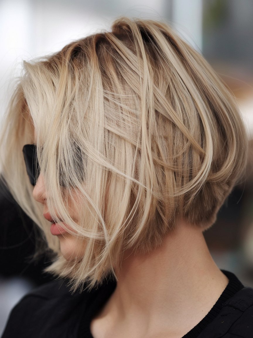 48. Inverted Bob with Hidden Undercut