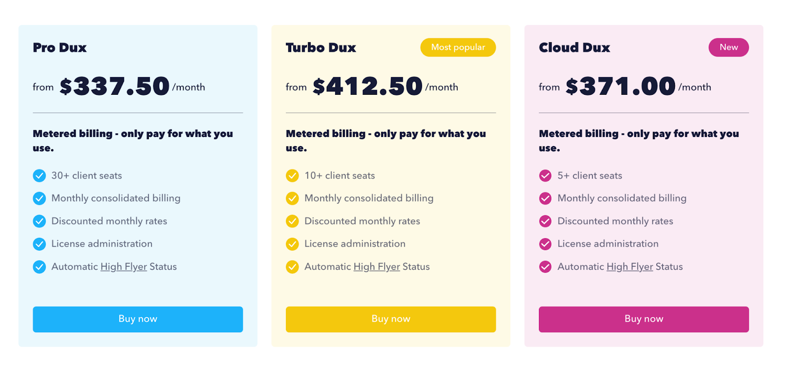 Dux-Soup agency pricing plans.