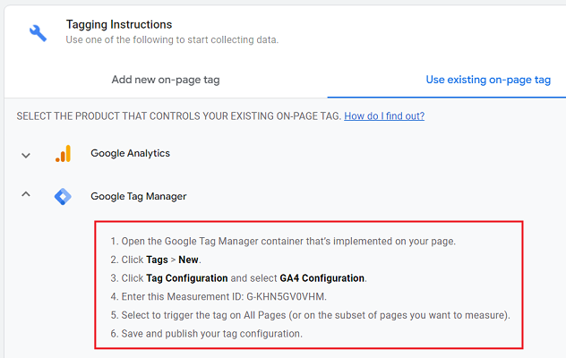 tagging instructions gtm ga4