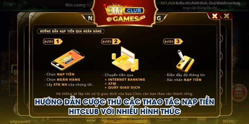 Các phương thức nạp tiền Hitclub