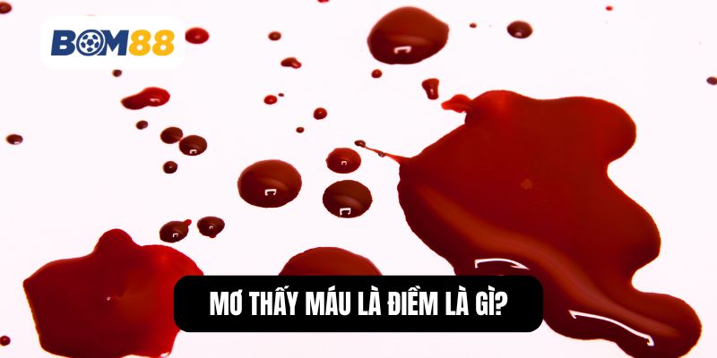 Mơ thấy máu là điềm là gì?