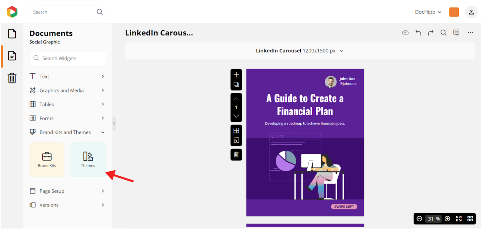 DocHipo Themes in LinkedIn Carousel post