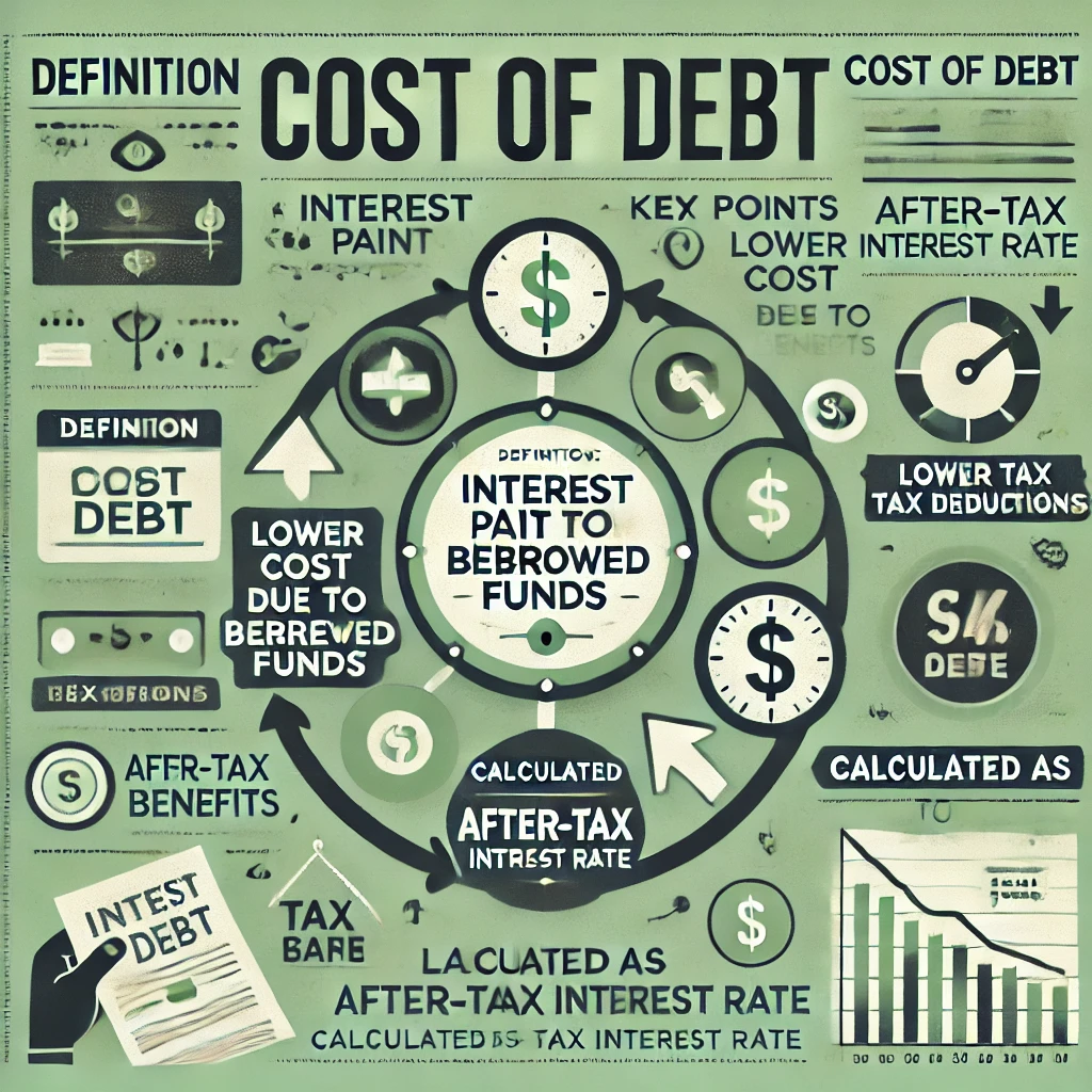 difference between cost of debt and cost of equity