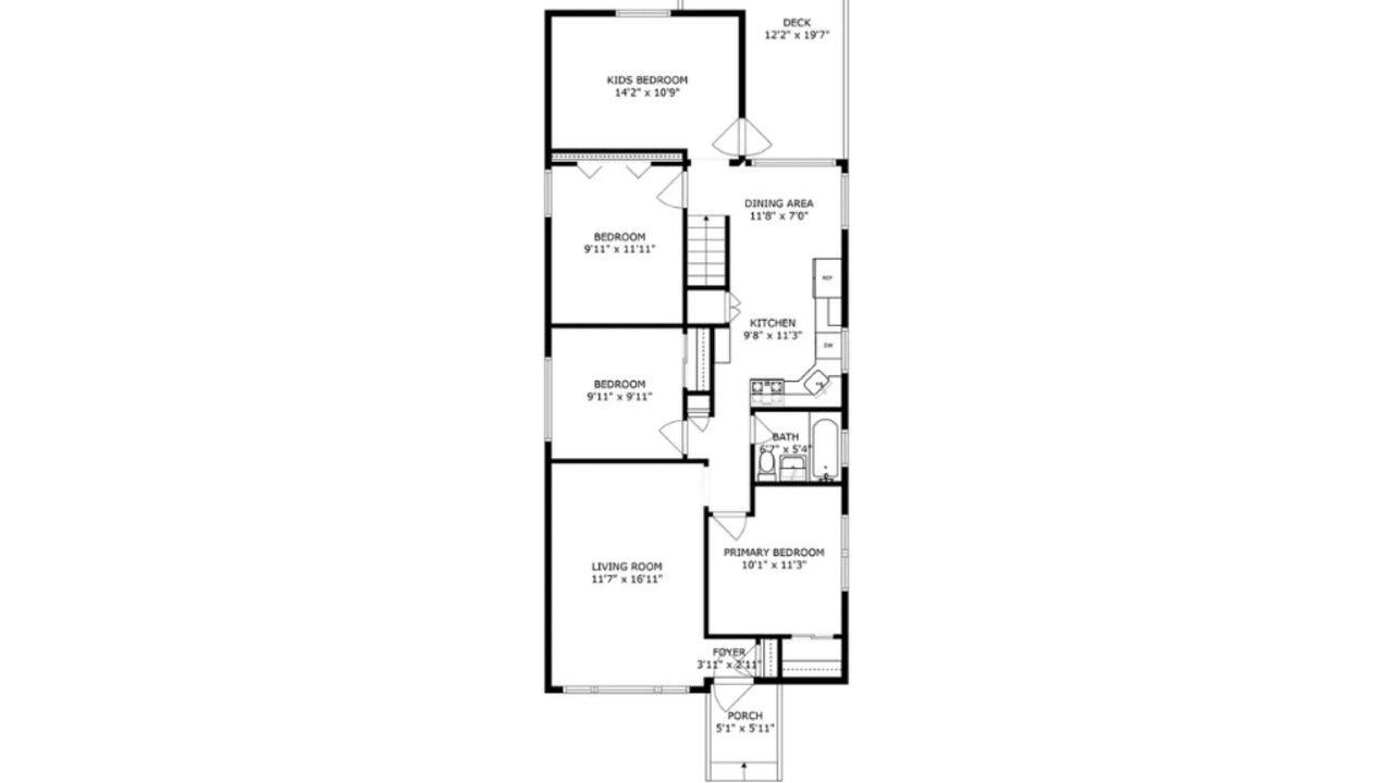 Tour This 1,750 Sq Ft Brick Ranch in Chicago, IL with Recreation Room and Walk-In Shower