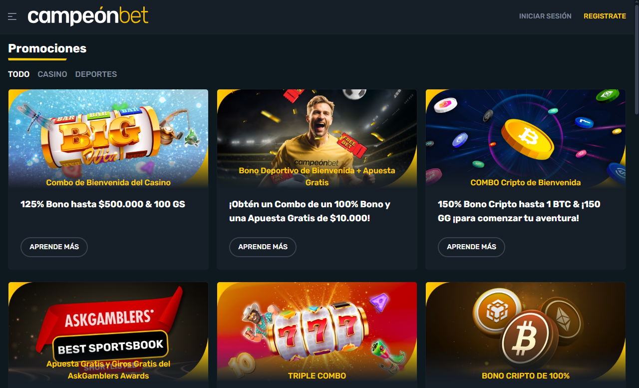 Código promocional Campeónbet 
