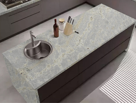 Kashmir white granite on countertop