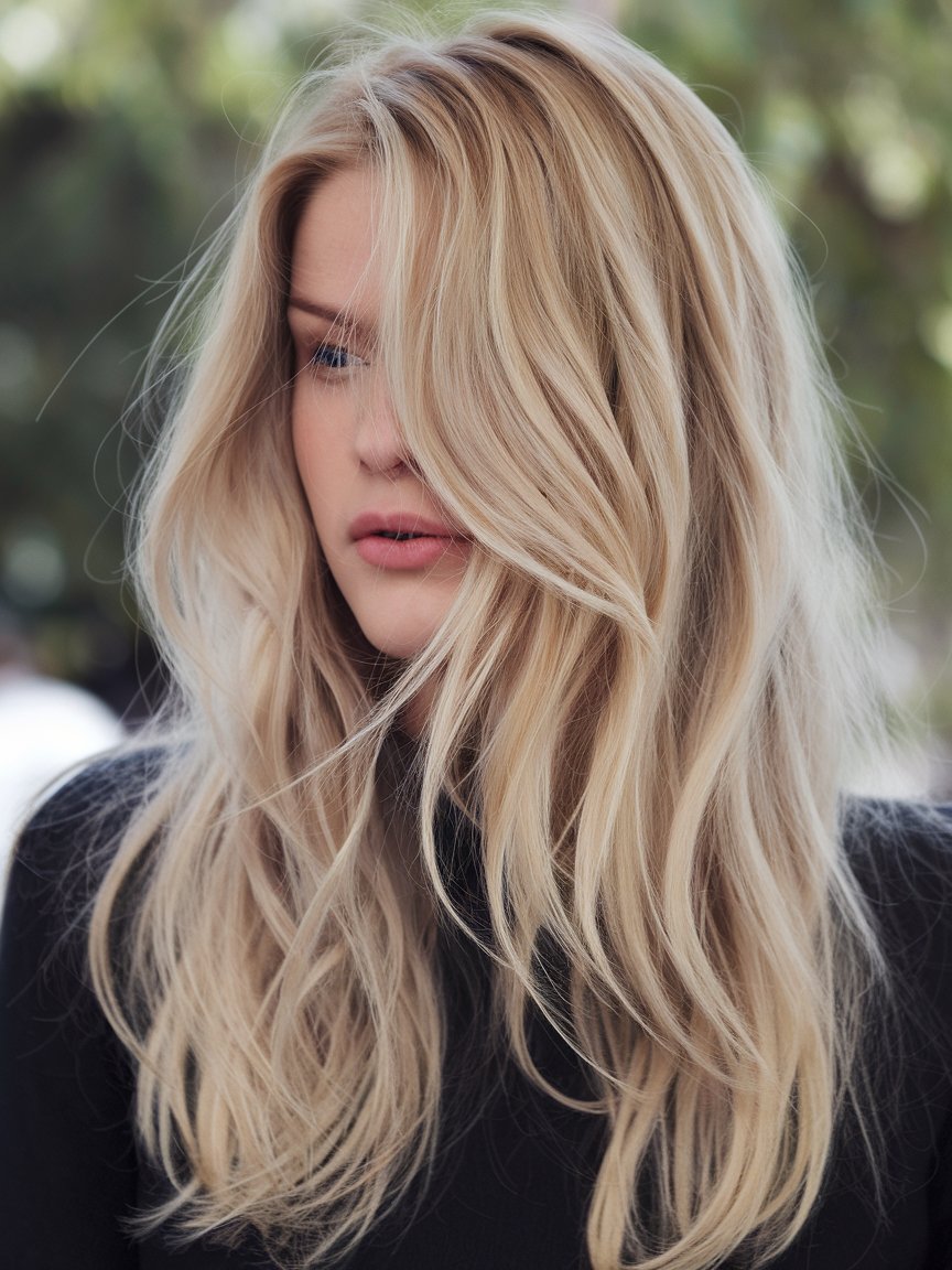 11. Light Blonde Long Layers