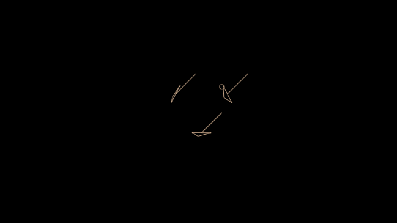 A light icon consisting of three arrows pointing to the lower-left corner of the frame.