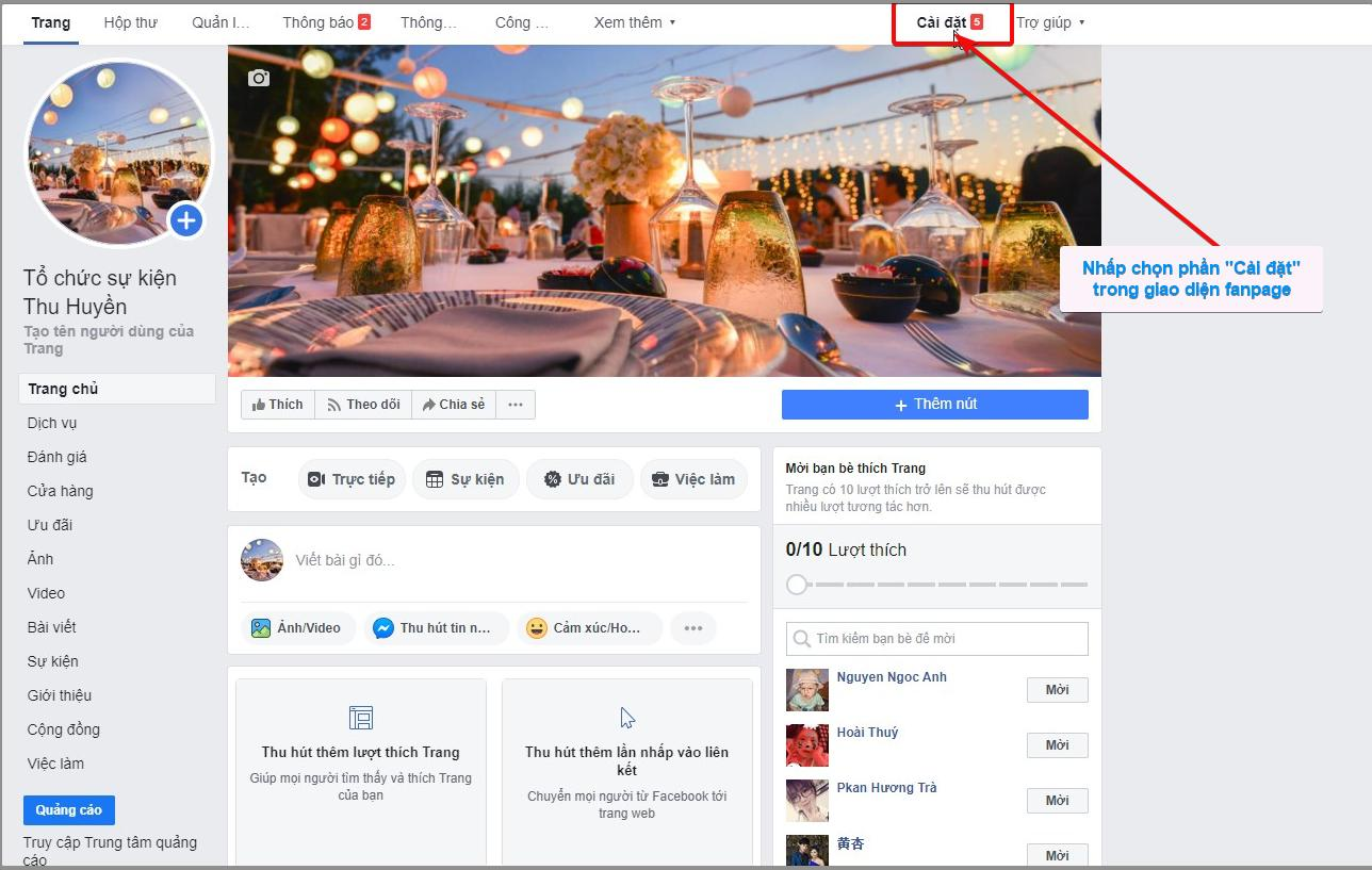 Cách Liên Kết Fanpage Vào BM Facebook