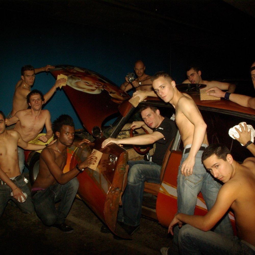 hot and horny gay male hustlers posing near a car via image credit Yelp France