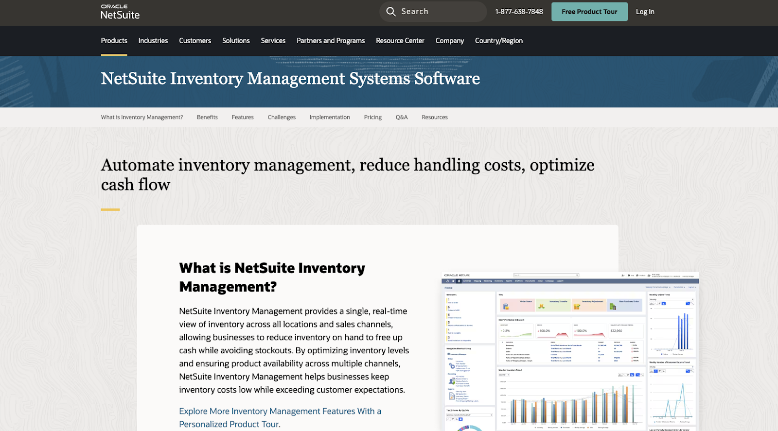 NetSuite homepage