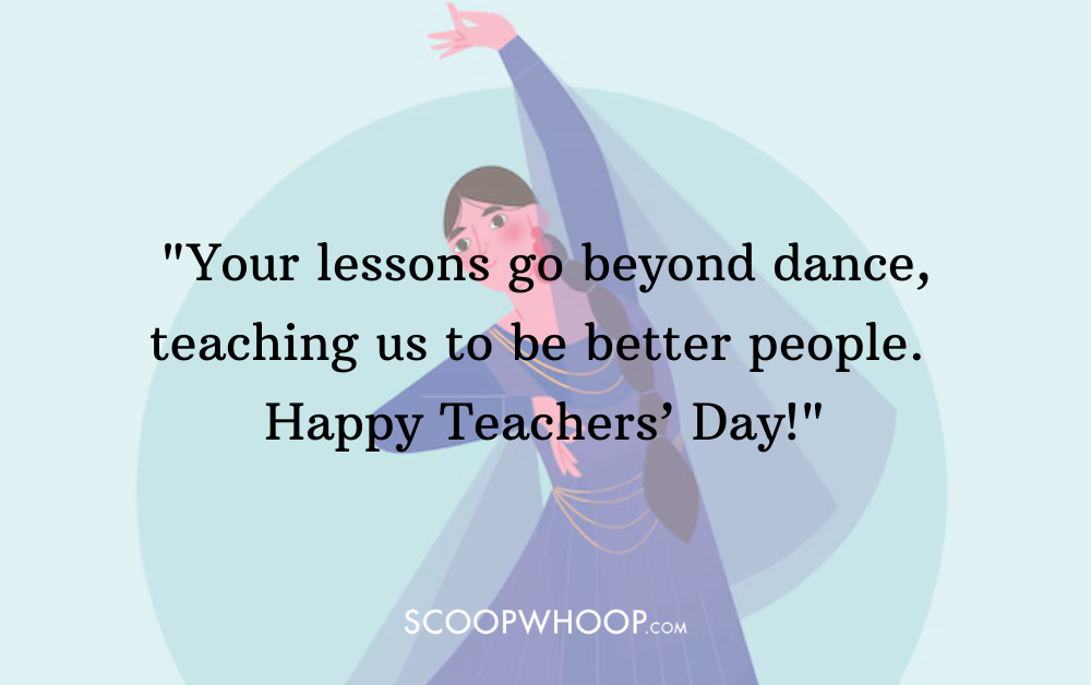 dance teachers day wishes