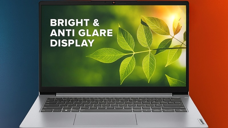 Lenovo IdeaPad 1 14ALC7 82R30099VN có màn hình sắc nét, chống chói mang lại trải nghiệm hình ảnh cao.