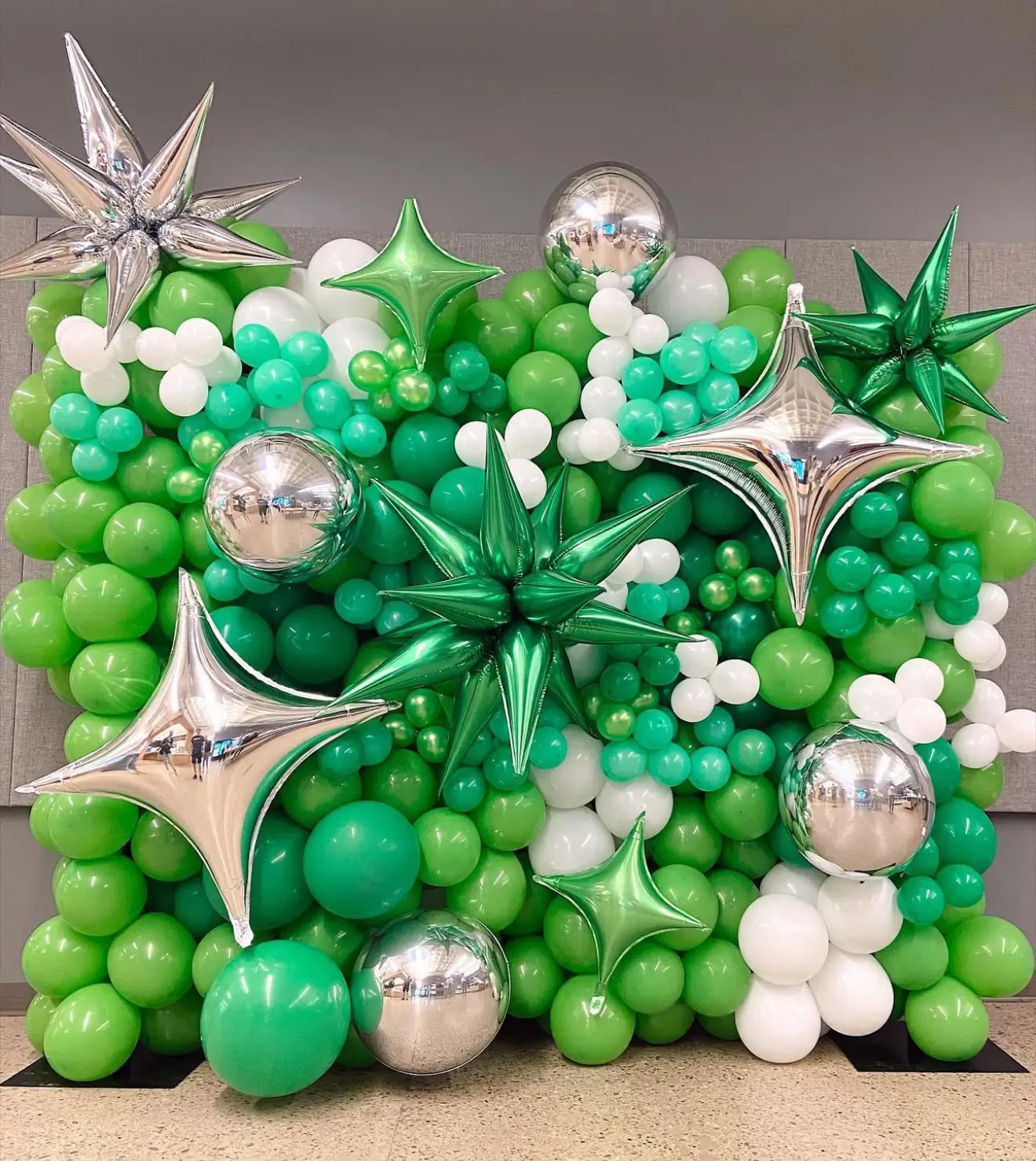 Balloon Wall Green by Party on Butler Pittsburgh