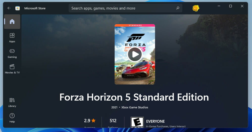  Forza Horizon 5 Standard Edition Xbox