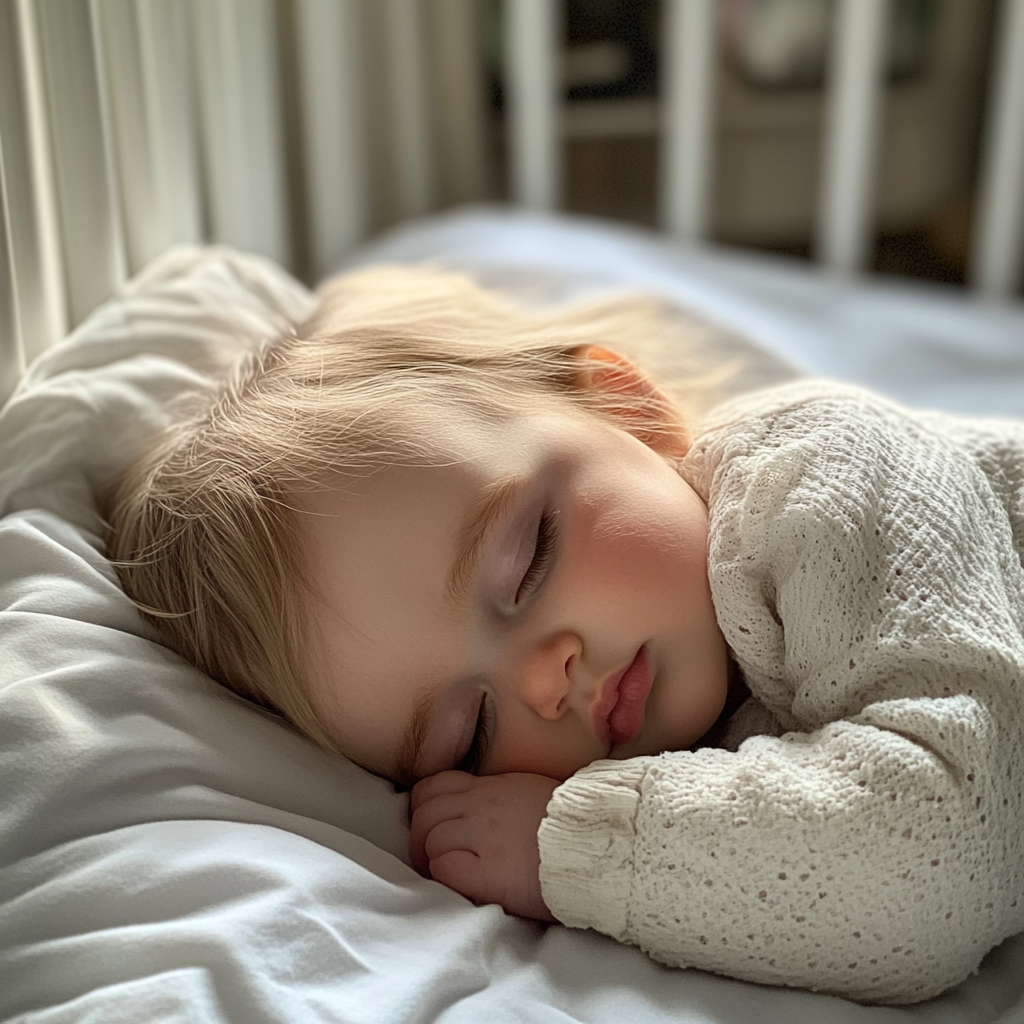 A sleeping baby girl | Source: Midjourney